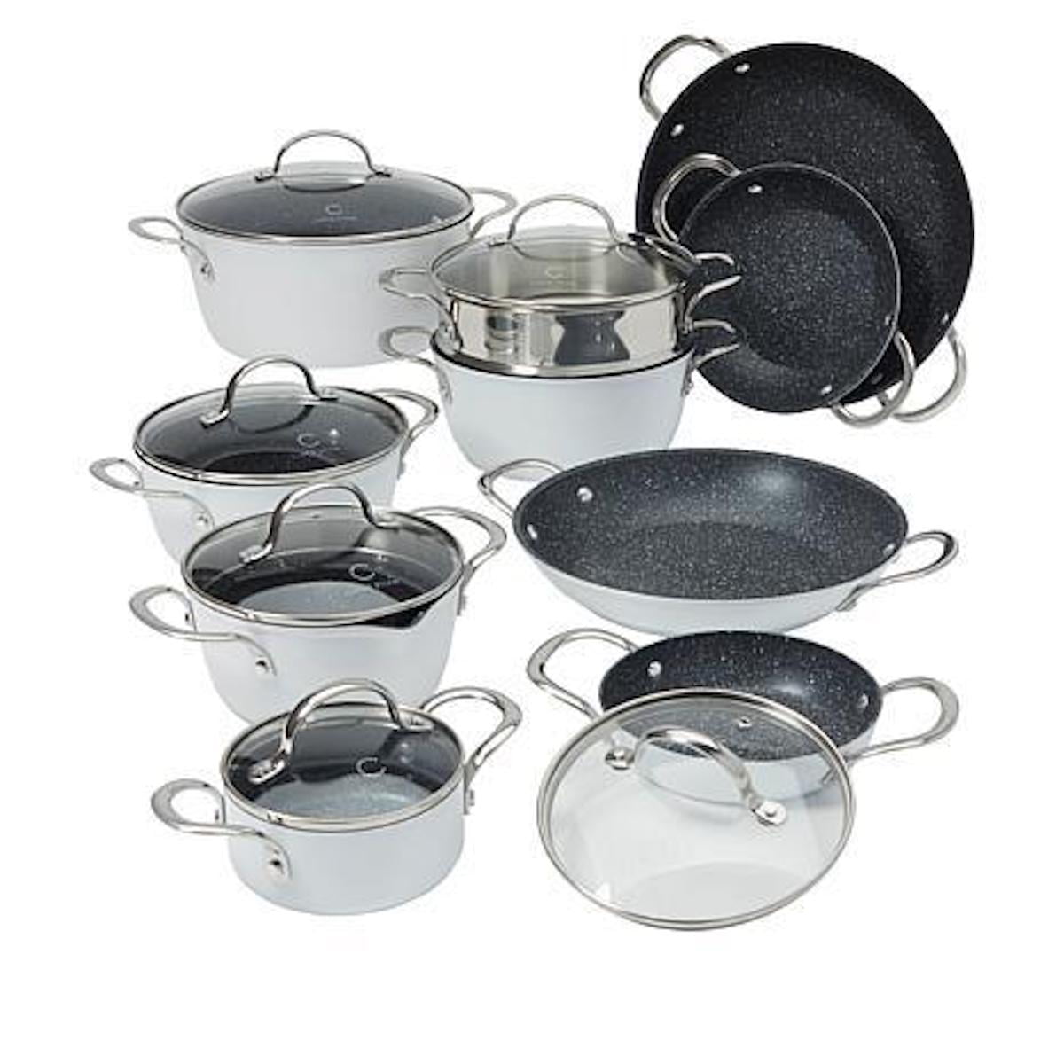 Curtis Stone Dura-Pan 11-piece Cookware Set - Blue - Yahoo Shopping