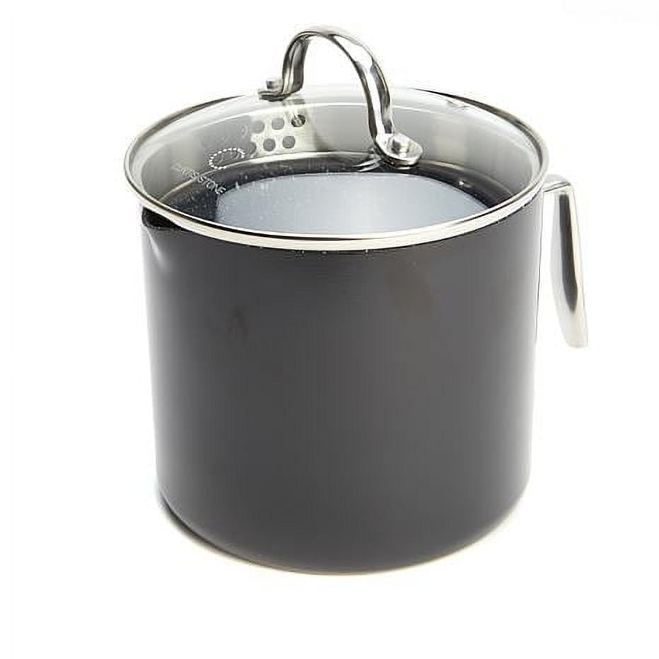 Curtis Stone DuraPan Nonstick 3Quart Jug Saucepan with Lid Open Box