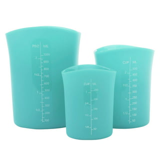 OXO Good Grips 3 Piece Squeeze & Pour Silicone Measuring Cup Set & Good  Grips 2 Cup Adjustable Measuring Cup