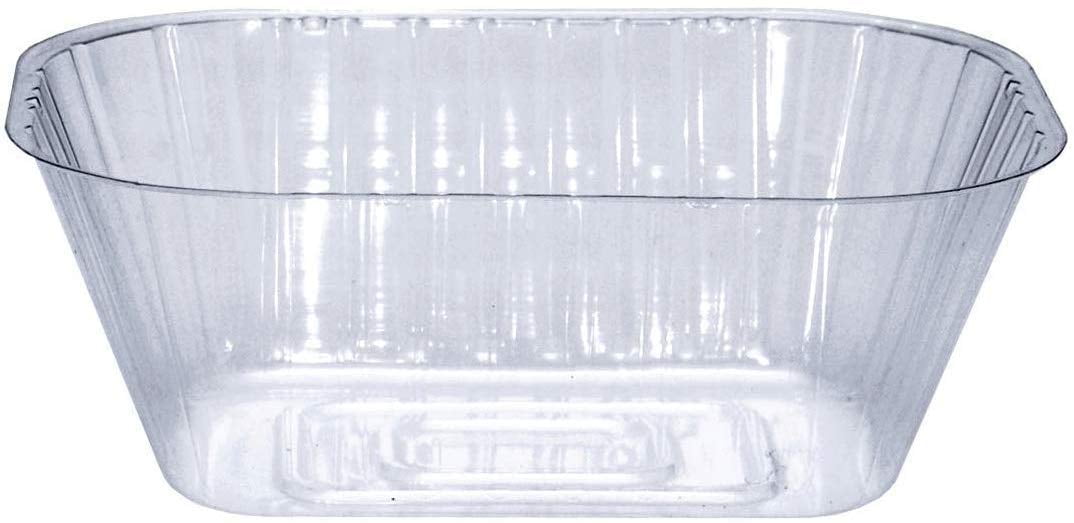 Curtis Wagner Plastics Plant Tray Basket Liner (5-Pack) - Clear, Oval  (Diameter = 6.5 x 4.5 x 2.5 top, 4.75 x 2.75 Bottom, 2.5 Depth) Thin  Plastic for ...