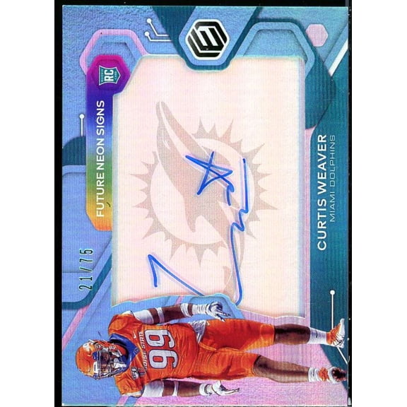 Curtis Weaver Rookie Card 2020 Panini Elements Future Signs Blue #20