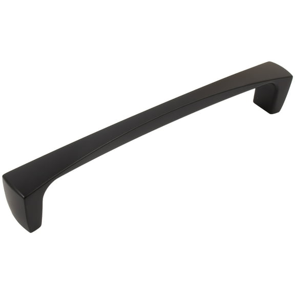 Curtiss Cabinet Pull, 160 Millimeters, Matte Black by Stone Harbor Hardware