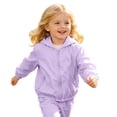thumbnail image 1 of Curuila Child Girls Sun Jacket Long Sleeve Solid Color Hooded Zip Up Coat For Girls Summer Lightweight Comfortable Outerwear Size 6-7 Years, 1 of 9