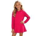 thumbnail image 1 of Curuila Child Toddler Girls Dress Long Sleeve Solid Color Hooded Spring Autumn Fashion Dresses For Girls Size 7 Y, 1 of 6