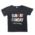 thumbnail image 1 of Curuila Children Boys Shirts Short Sleeve Rugby Football Letter Prints Crew Neck T Shirt For Boys Girls Black Size 2-3 Years, 1 of 4
