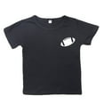 thumbnail image 1 of Curuila Children Boys Shirts Short Sleeve Rugby Football Letter Prints Crew Neck T Shirt For Boys Girls Black Size 4-5 Years, 1 of 4