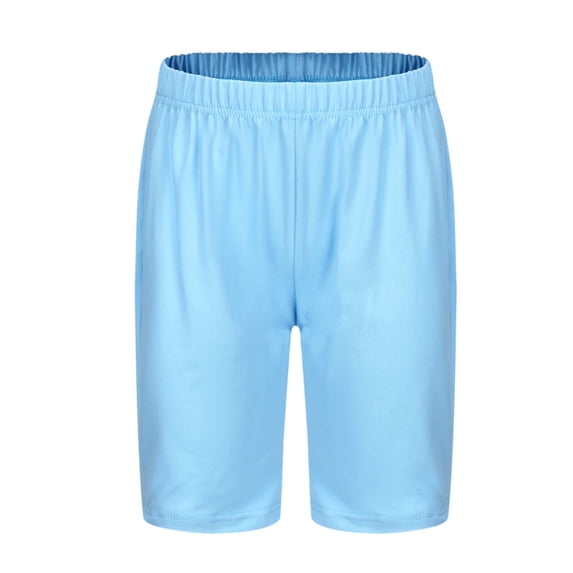 Curuila Children Girls Shorts Summer Elastic Waistband Solid Color ...