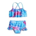 thumbnail image 1 of Curuila Children Girls Swimsuits Print Straps Fashionable Two Piece Swimwear Suits Sky Blue Size 4-5 Years, 1 of 6