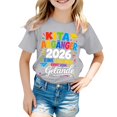 thumbnail image 1 of Curuila Children Girls Tshirt Short Sleeve Letter Print Crew Neck Tops For Girls Everyday Wear Comfort Tee Size 12-13 Years, 1 of 3