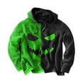 thumbnail image 1 of Curuila Halloween Mens Hoodies Hallowmas Pumpkin Print Long Sleeve Hooded Sweatshirt For Men Everyday Wear Fashionable Pullover Tops Size 3Xl, 1 of 2