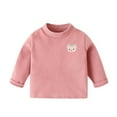thumbnail image 1 of Curuila Infant Toddler Boys T Shirts Long Sleeve Cartoon Print High Neck T Shirts For Boys Autumn Winter Comfortable Tops Pink Size 2-3 Years, 1 of 4