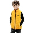 thumbnail image 1 of Curuila Kids Boys Girls Heating Coats Winter Warm Smart Heated Vest Sleeveless Solid Zipper Jacket Mid-Length Outwear Yellow Size 4-5 Years, 1 of 4