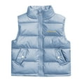 thumbnail image 1 of Curuila Kids Boys Vest Autumn Solid Zip Up Coat Sleevelss Lightweight Mid-Length Jacket Bu2 Size 9-10 Years, 1 of 6