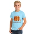 thumbnail image 1 of Curuila Kids Toddler Boys Girls Shirts Cute Cartoon Print Crew Neck Short Sleeve Casual Fashion Tops Light Blue Size 8-9 Years, 1 of 4