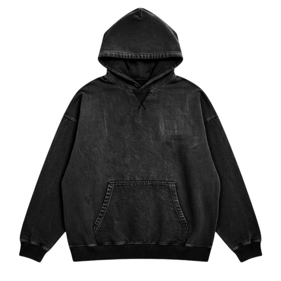 Curuila Mens Hoodies Pullover With Pocket Long Sleeve Hooded Solid Color Sweatshirt For Men Loose Fit Fashionable Soft Tops Black Size 2Xl