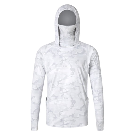 Curuila Mens Hoodies With Pocket Camouflage Print Long Sleeve Hooded Sweatshirt For Men Lightweight Fashionable Pullover Tops Size M