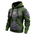 thumbnail image 1 of Curuila Mens Hoodies With Pocket Graphic Print Long Sleeve Hooded Sweatshirt For Men Autumn Winter Fashionable Pullover Tops Size L, 1 of 2