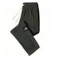thumbnail image 1 of Curuila Mens Sweatpants With Pocket Solid Color Elastic Waist Drawstring Straight Leg Pants For Men Everyday Wear Fashion Joggers Trousers Size 5Xl, 1 of 4