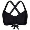 thumbnail image 1 of Curuila Swimsuit For Women Fashion Solid Color Strap Square Neck Bikini Swimwear Top Black Size 2Xl, 1 of 3