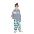 thumbnail image 1 of Curuila Boys Girls Two Piece Set Long Sleeve Cartoon Print Hoodie Pullover Tops Long Pants Fashionable Soft Autumn Winter Outfits Suit Grey Size 7-8 Years, 1 of 4