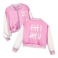 thumbnail image 1 of Curuila Toddler Boys Baseball Jacket Crew Neck Graphic Print Long Sleeve Coat For Kids Spring Autumn Fashion Outerwear Size 7-8 Years, 1 of 3