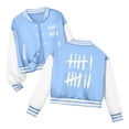 thumbnail image 1 of Curuila Toddler Boys Baseball Jacket Crew Neck Graphic Print Long Sleeve Coat For Kids Spring Autumn Fashion Outerwear Size 9-10 Years, 1 of 3