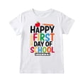 thumbnail image 1 of Curuila Toddler Child Girls Tshirt Short Sleeve Letter Print Crew Neck Tops For Girls Everyday Wear Soft Casual Tee Size 4-5 Years, 1 of 4