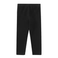thumbnail image 1 of Curuila Toddler Girls Autumn Pants Solid Color Elastic Waist Slim Fit Comfortable Soft Warm Leggings Size 12-24 Months Black, 1 of 3