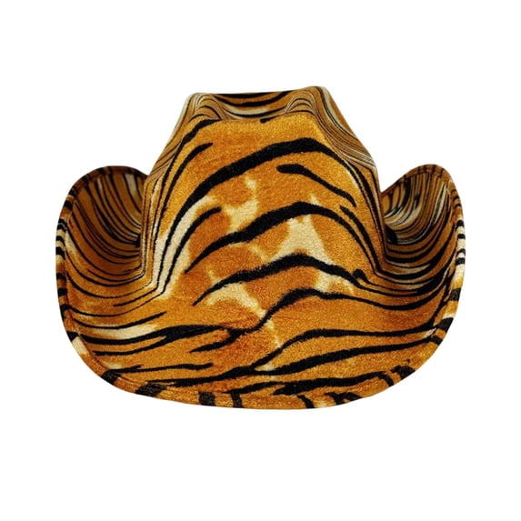 Curuila Toddler Girls Boys Cowboy Hat Print Performances Fashionable Soft Caps Orange Size One Size