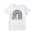 thumbnail image 1 of Curuila Toddler Girls T Shirts Short Sleeve Graphic Print Crew Neck Tops For Girls Loose Fit Soft Tee Size 8-9 Years, 1 of 4