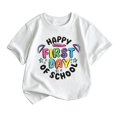 thumbnail image 1 of Curuila Toddler Girls Tshirts Short Sleeve Letter Print Crew Neck Tops For Girls Everyday Wear Comfort Back To School Clothes Size 10-11 Years, 1 of 3