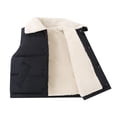 thumbnail image 1 of Curuila Toddler Girls Vest Sleeveless Solid Color Lapel Jacket For Girls Winter Warm Comfort Outerwear Size 8-9 Years, 1 of 4