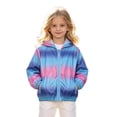 thumbnail image 1 of Curuila Toddler Kids Girls Sun Jacket Long Sleeve Color Block Hooded Coat For Girls Summer Lightweight Fashionable Outerwear Size 3-4 Years, 1 of 9