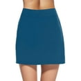 thumbnail image 1 of Curuila Women Casual Short Skirt With Built In Shorts Fashion Solid Color High Waist Half Skirt Navy Size M, 1 of 4