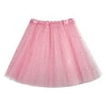 thumbnail image 1 of Curuila Womens Mesh Skirts Solid Color Sequin Elastic Waistband Elegant Mini Skirts For Women One Size, 1 of 2