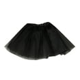 thumbnail image 1 of Curuila Womens Short Puffy Skirt Fashion Tutu Solid Color Comfortable Cake Skirt Black Size One Size, 1 of 4