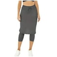 thumbnail image 1 of Curuila Womens Skirt Pants Leggings Solid Color Slim Fit Fashion Long Sweatpants Sport Trousers Gray Size M, 1 of 4