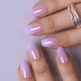 thumbnail image 1 of CurvLife Lavender Veil Press-On Nails - 30PCS, Oval, Easy Apply, Non-Toxic & Reusable, 1 of 4