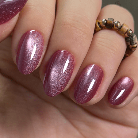 CurvLife Shimmering Bliss Press-On Nails - 30PCS, Almond, Easy Apply, Non-Toxic & Reusable