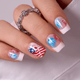 thumbnail image 1 of CurvLife Shining Fireworks Press-On Nails - 30PCS, Squoval, Easy Apply, Non-Toxic & Reusable, 1 of 4