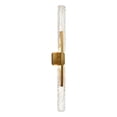 thumbnail image 1 of Curva Integrated LED 36in Brass Vanity Light with Handcrafted Glass, 1 of 17