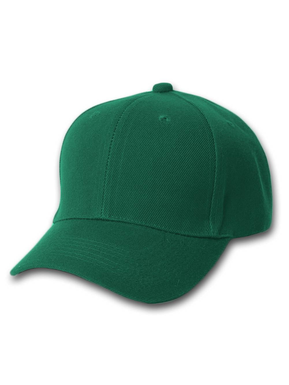Curve Bill Adjustable Baseball Cap, Green/Black