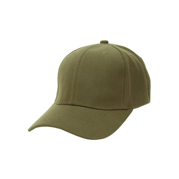 Curve Bill Adjustable Baseball Cap, Olive