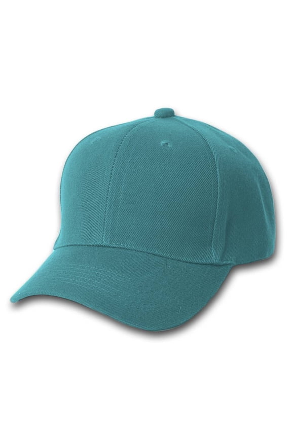 Curve Bill Adjustable Baseball Cap, Teal