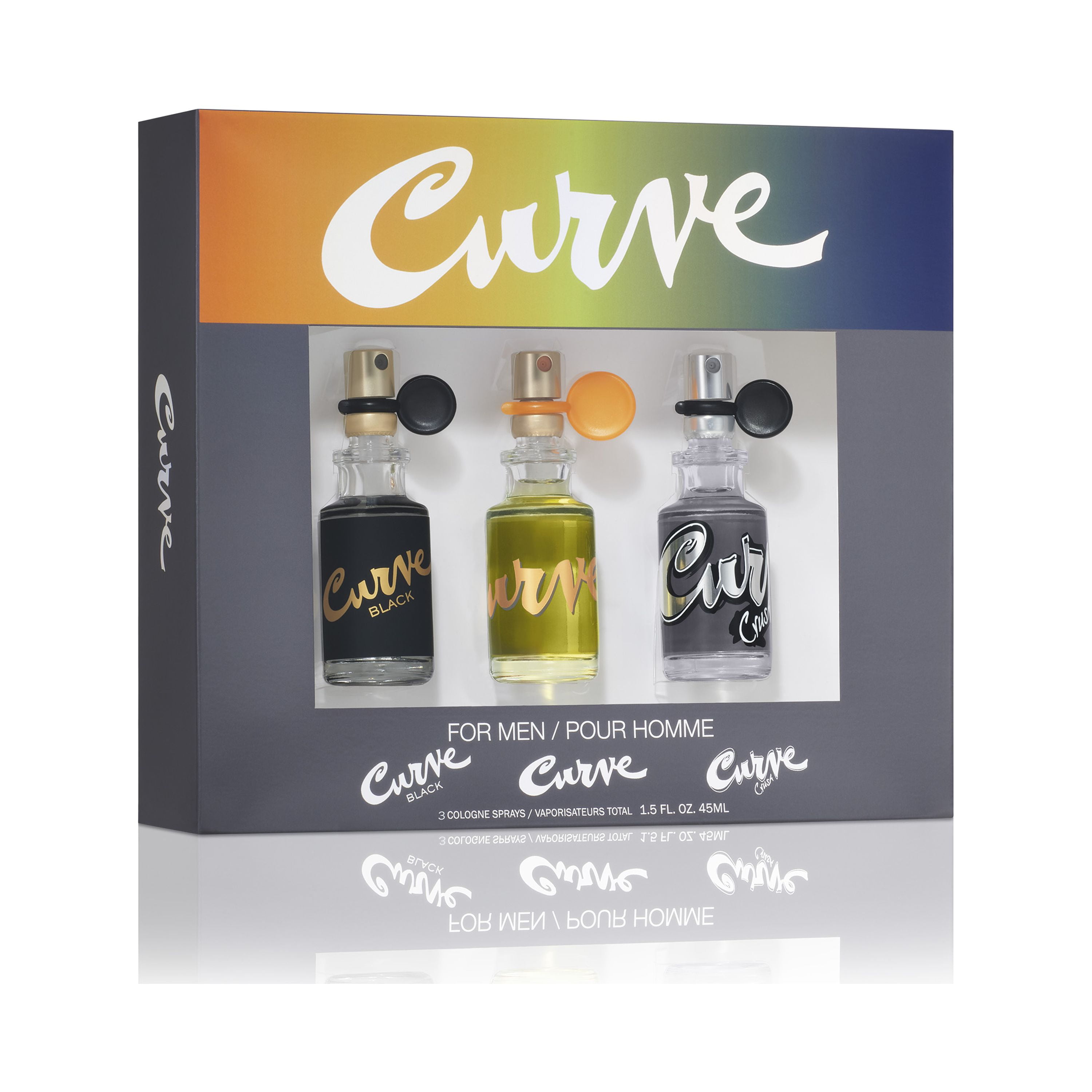 Curve Cologne 3-pc. Spray Coffret Gift Set for Men, 0.5 fl. oz 
