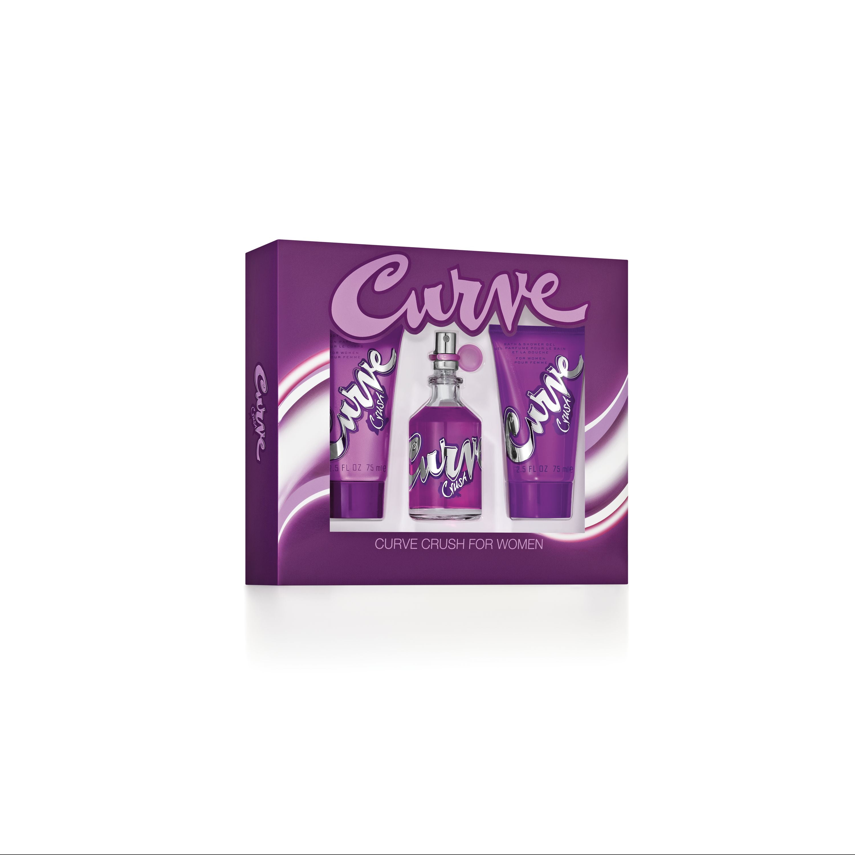 Curve Crush Fragrance Gift Set for Women, 3 piece