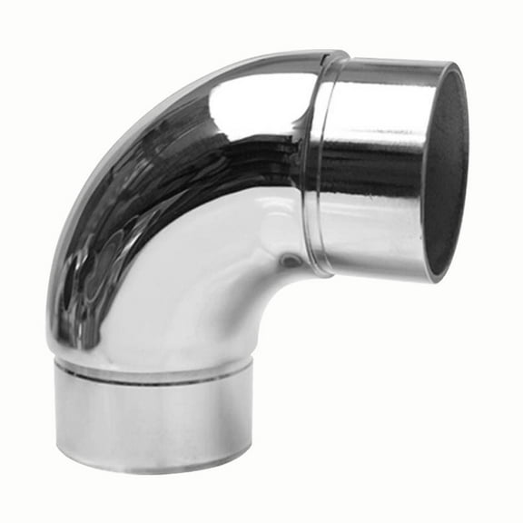 Curve Elbow Rail Fitting Bar Connector Stainless Steel 1.5" L Renovators Supply