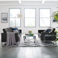 thumbnail image 1 of Modway Loft Tufted Faux Leather Sofa and Loveseat Set - Silver Navy, 1 of 5