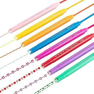 4 Colors Kawaii Glitter Highlighter Pen Pastel Fine - Temu