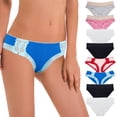 thumbnail image 1 of Curve Muse Cotton Soft Women Underwear Knickers Boxer Briefs Short Pack Of 8 -PackA-M/6, 1 of 7